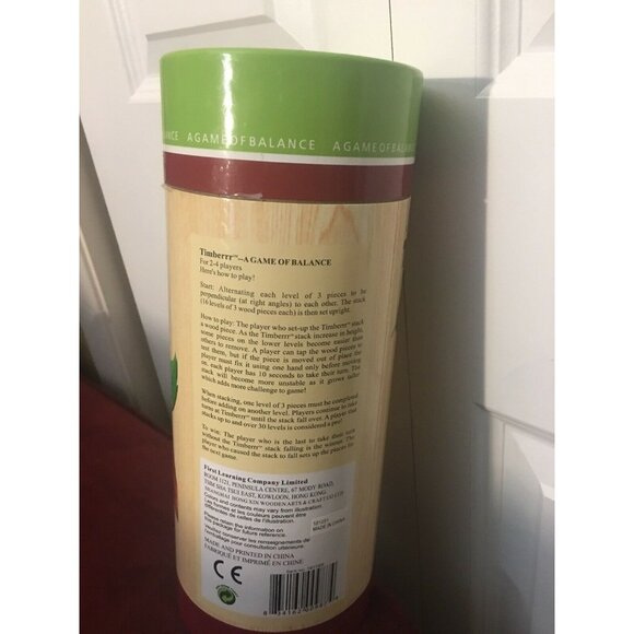 New Timberrr A Game Of Balance & Skill 42 Wooden Pieces For 2-4 Players Ages 4+ - Picture 4 of 4